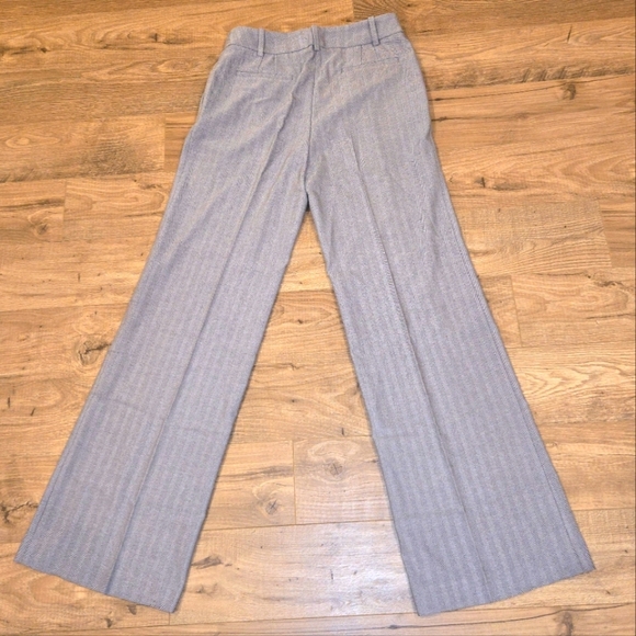 NWOT Calvin Klein Tall Womens Gray Pinstripe Wide-Leg Trousers Size 2 - Picture 2 of 8